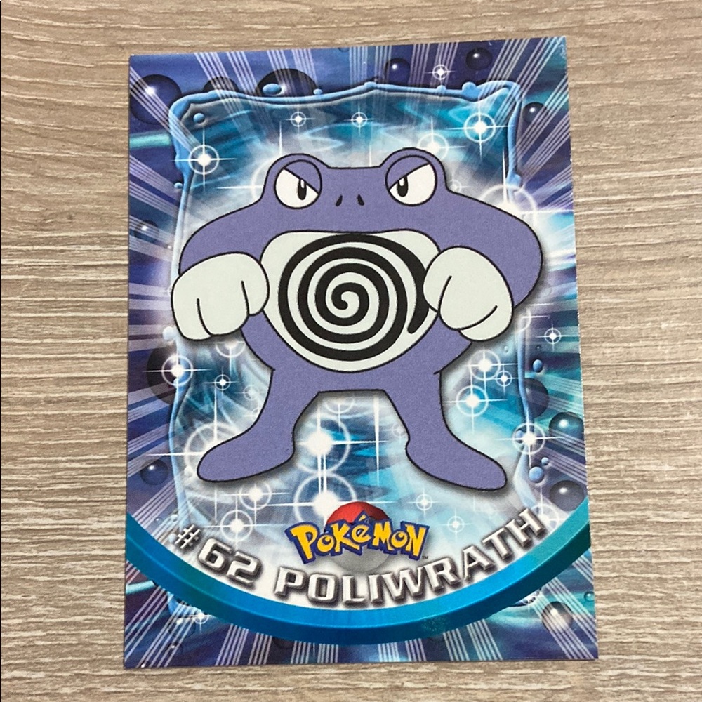 Poliwrath #62 Pokemon Topps TV Animation Series 1 Non-Holo 1st Print